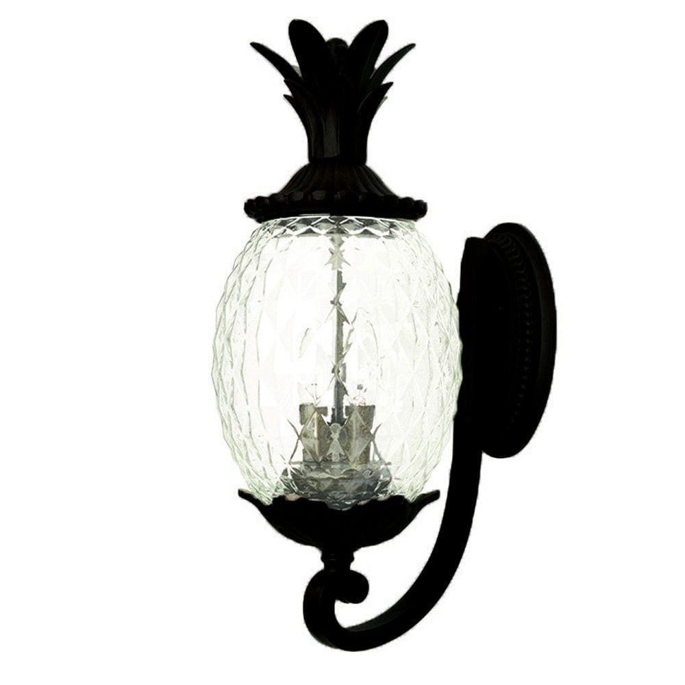 Lanai 3-Light Matte Black Wall Light - Homeroots