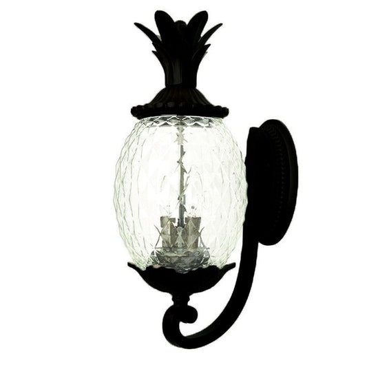 Lanai 3-Light Matte Black Wall Light - Homeroots