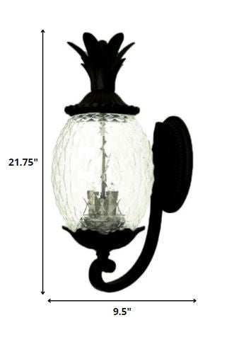 Lanai 3-Light Matte Black Wall Light - Homeroots - Flyclothing LLC