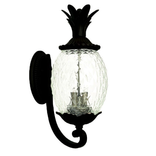 Lanai 3-Light Matte Black Wall Light - Homeroots