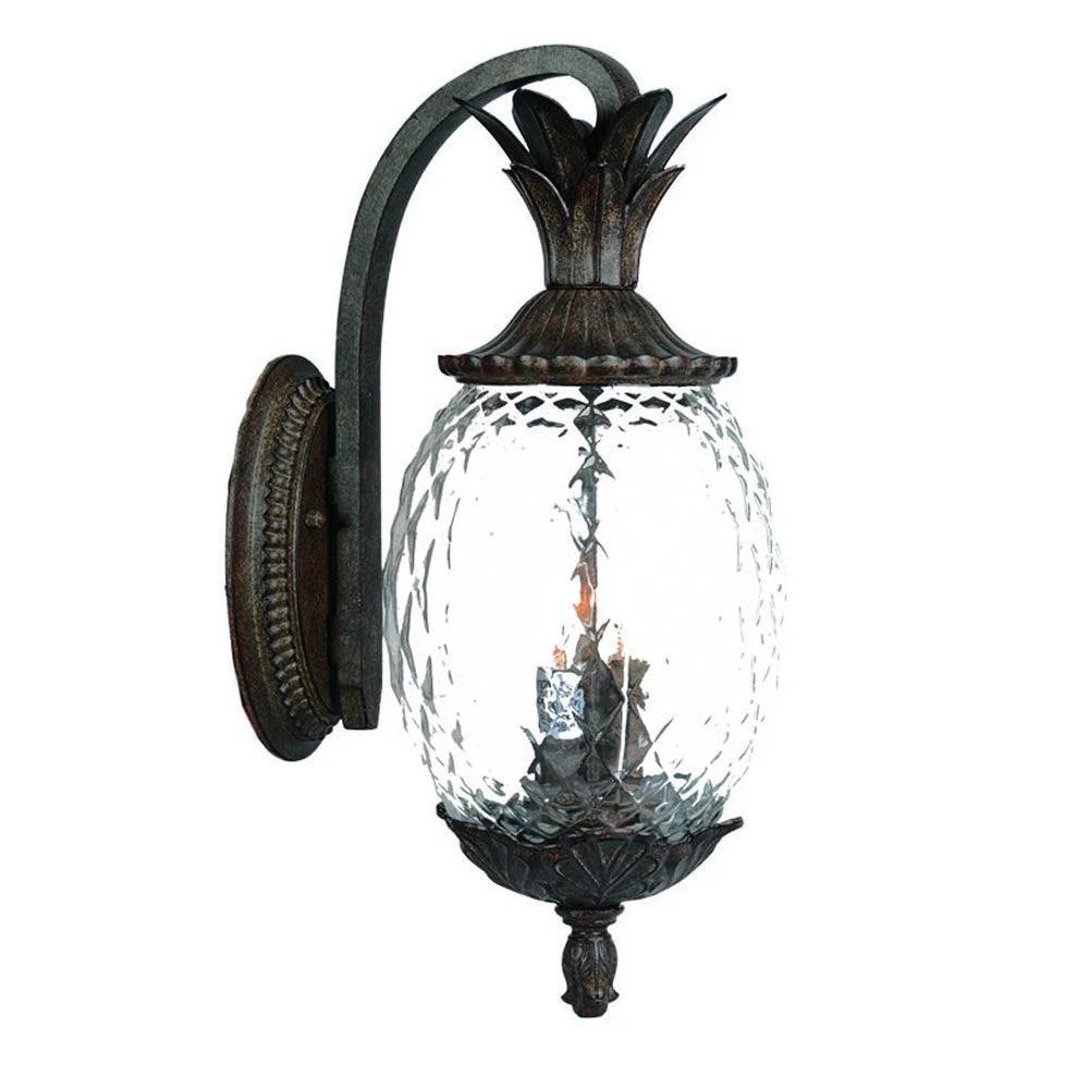 Lanai 3-Light Black Coral Wall Light - Homeroots