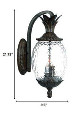 Lanai 3-Light Black Coral Wall Light - Homeroots - Flyclothing LLC