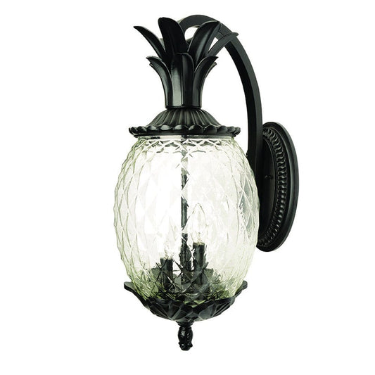Lanai 3-Light Matte Black Wall Light - Homeroots