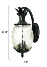 Lanai 3-Light Matte Black Wall Light - Homeroots - Flyclothing LLC