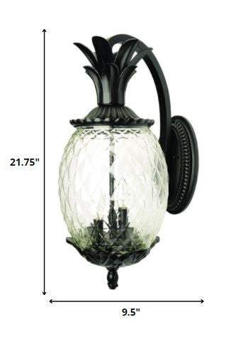 Lanai 3-Light Matte Black Wall Light - Homeroots - Flyclothing LLC