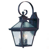 XL Two Antique Bronze Black Hammered Glass Wall Light - Homeroots - Flyclothing LLC