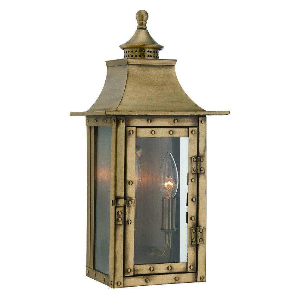 St. Charles 2-Light Aged Brass Wall Light - Homeroots - Flyclothing LLC