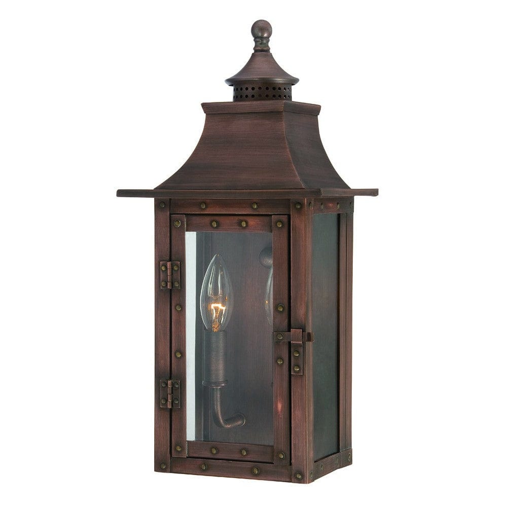 St. Charles 2-Light Acopper Patina Wall Light - Homeroots