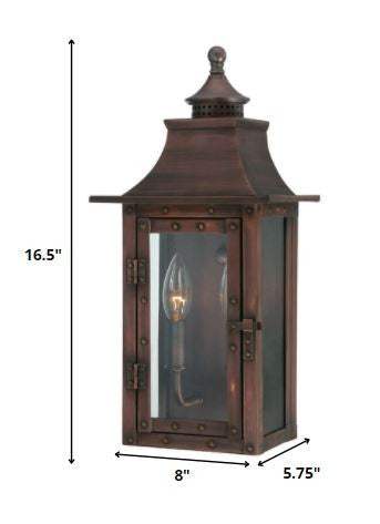 St. Charles 2-Light Acopper Patina Wall Light - Homeroots - Flyclothing LLC