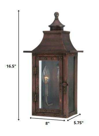 St. Charles 2-Light Acopper Patina Wall Light - Homeroots - Flyclothing LLC