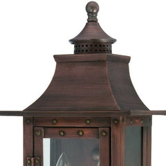 St. Charles 2-Light Acopper Patina Wall Light - Homeroots