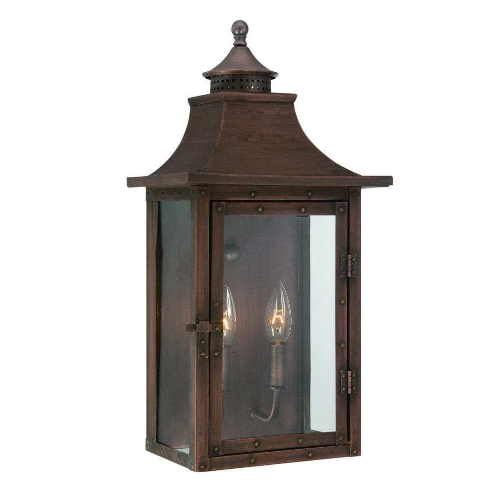 St. Charles 2-Light Acopper Patina Wall Light - Homeroots - Flyclothing LLC