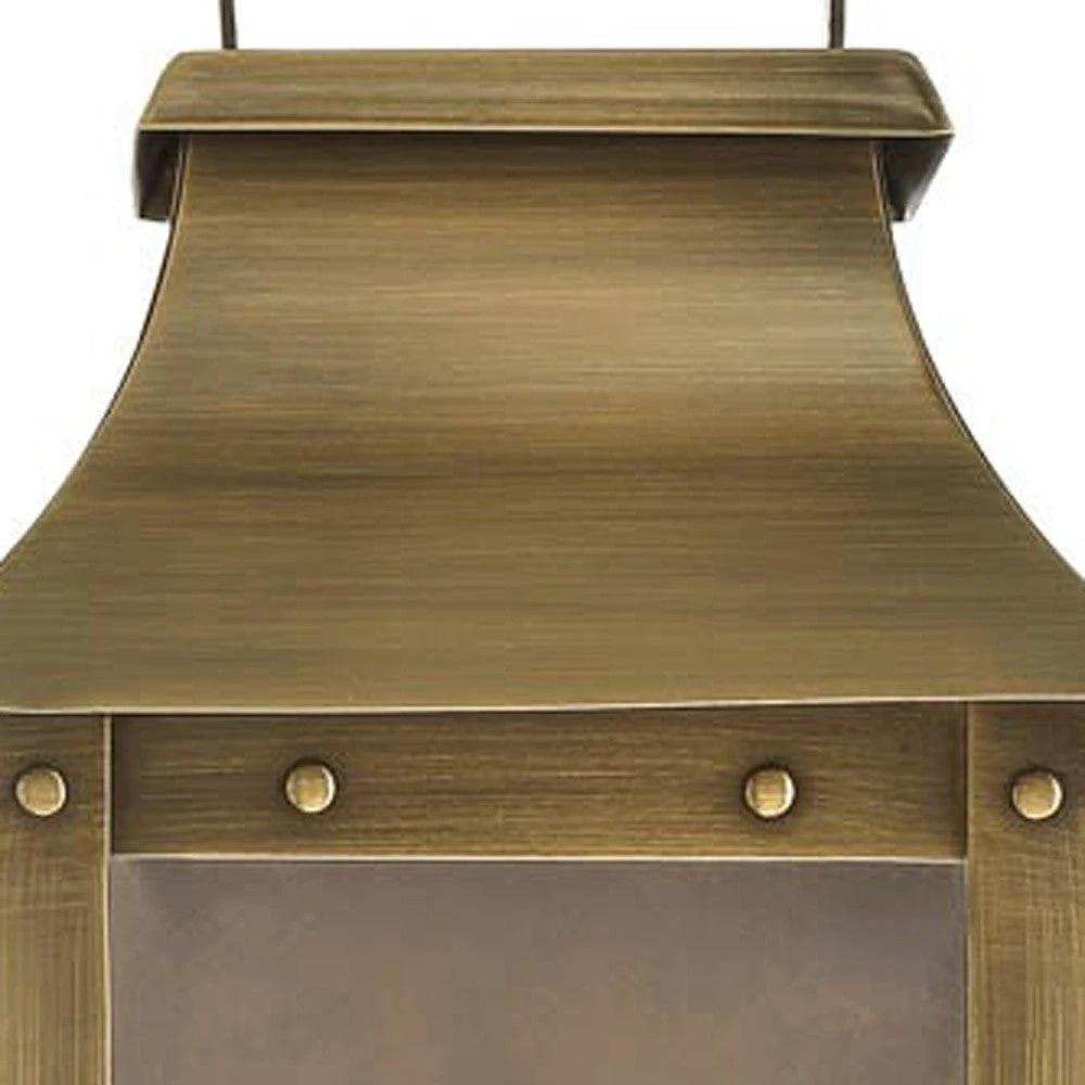 Manchester 1-Light Aged Brass Pocket Wall Light - Homeroots - Flyclothing LLC