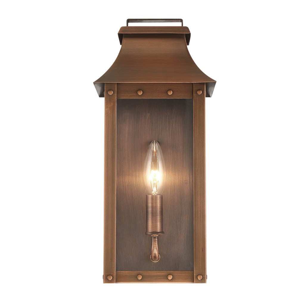 Manchester 1-Light Copper Patina Pocket Wall Light - Homeroots - Flyclothing LLC