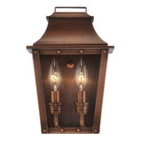 Coventry 2-Light Copper Patina Pocket Wall Light - Homeroots - Flyclothing LLC