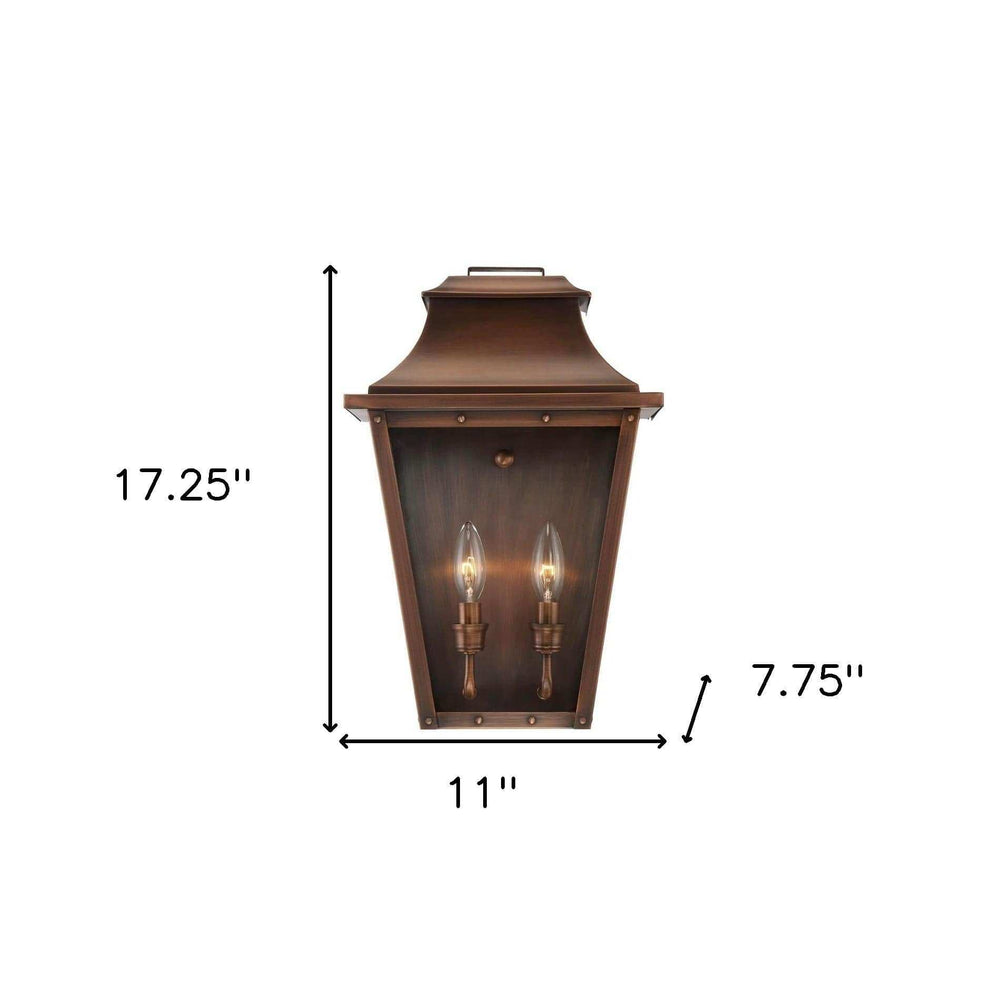 Coventry 2-Light Copper Patina Pocket Wall Light - Homeroots - Flyclothing LLC