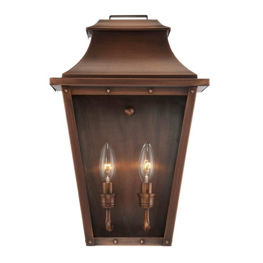 Coventry 2-Light Copper Patina Pocket Wall Light - Homeroots - Flyclothing LLC