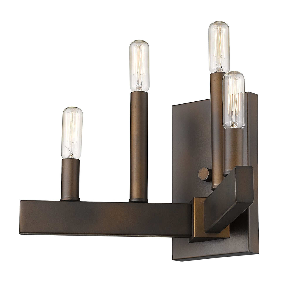 Four Light Bronze Metal Vintage Wall Sconce - Homeroots - Flyclothing LLC