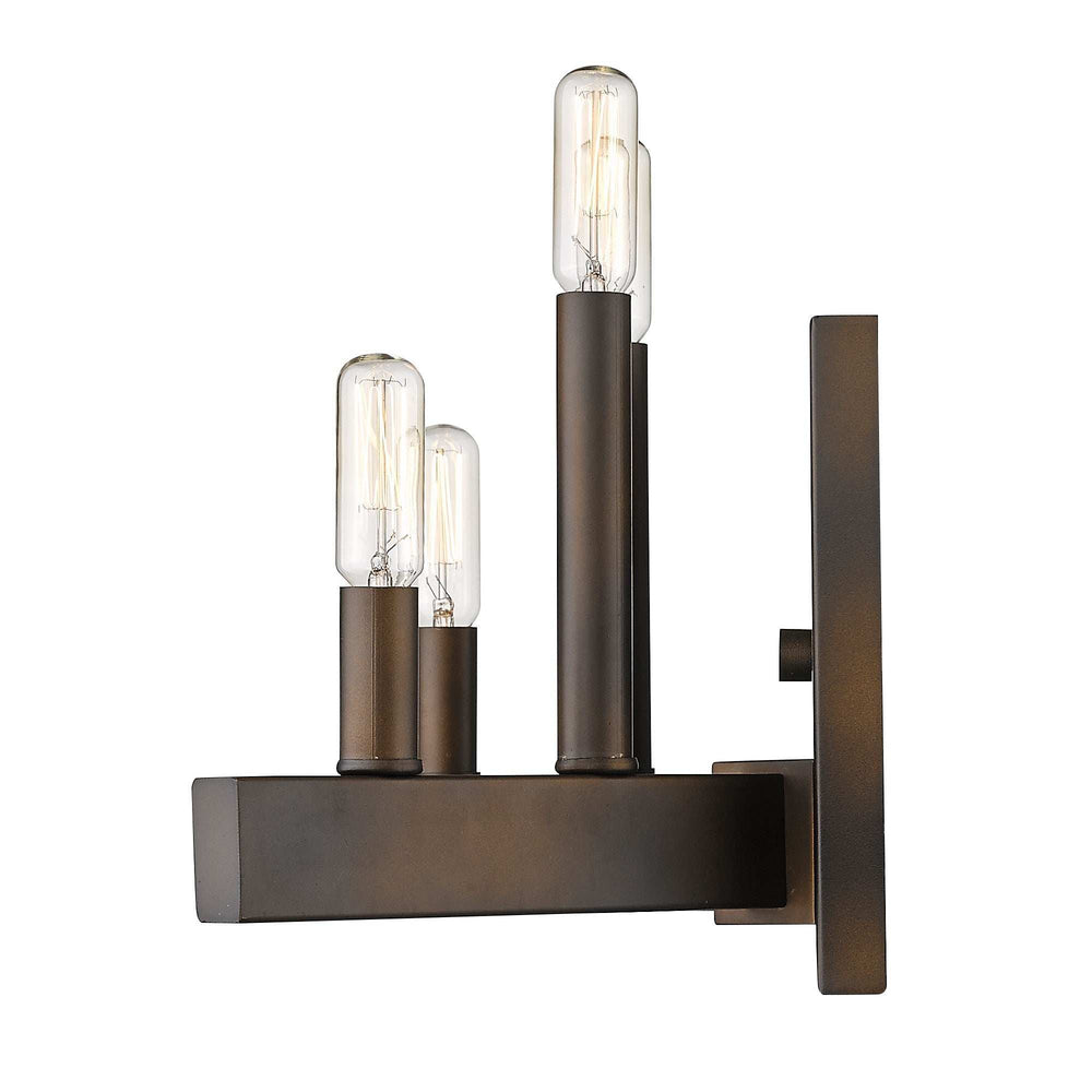 Four Light Bronze Metal Vintage Wall Sconce - Homeroots - Flyclothing LLC