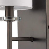 Minimalist Bronze Wall Sconce with Fabric Shade - Homeroots - Flyclothing LLC