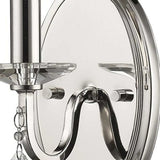 Silver Three Light Wall Sconce with White Fabric Shade - Homeroots - Flyclothing LLC