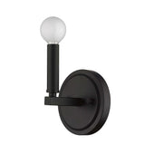 One Light Matte Black Wall Sconce - Homeroots - Flyclothing LLC