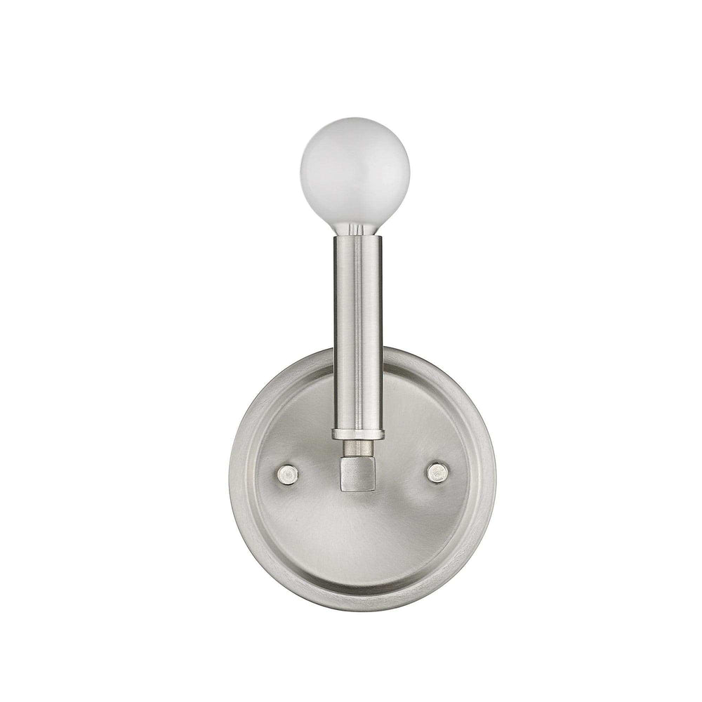 One Light Silver Wall Sconce - Homeroots - Flyclothing LLC