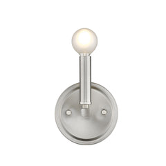 One Light Silver Wall Sconce - Homeroots