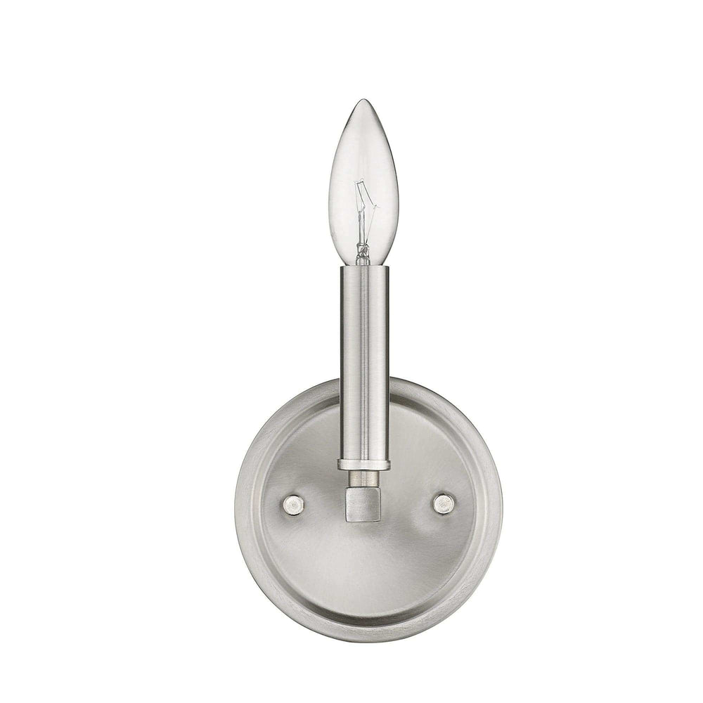 One Light Silver Wall Sconce - Homeroots - Flyclothing LLC