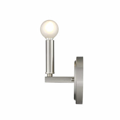 One Light Silver Wall Sconce - Homeroots