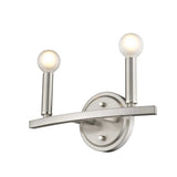 Two Light Silver Wall Sconce - Homeroots - Flyclothing LLC