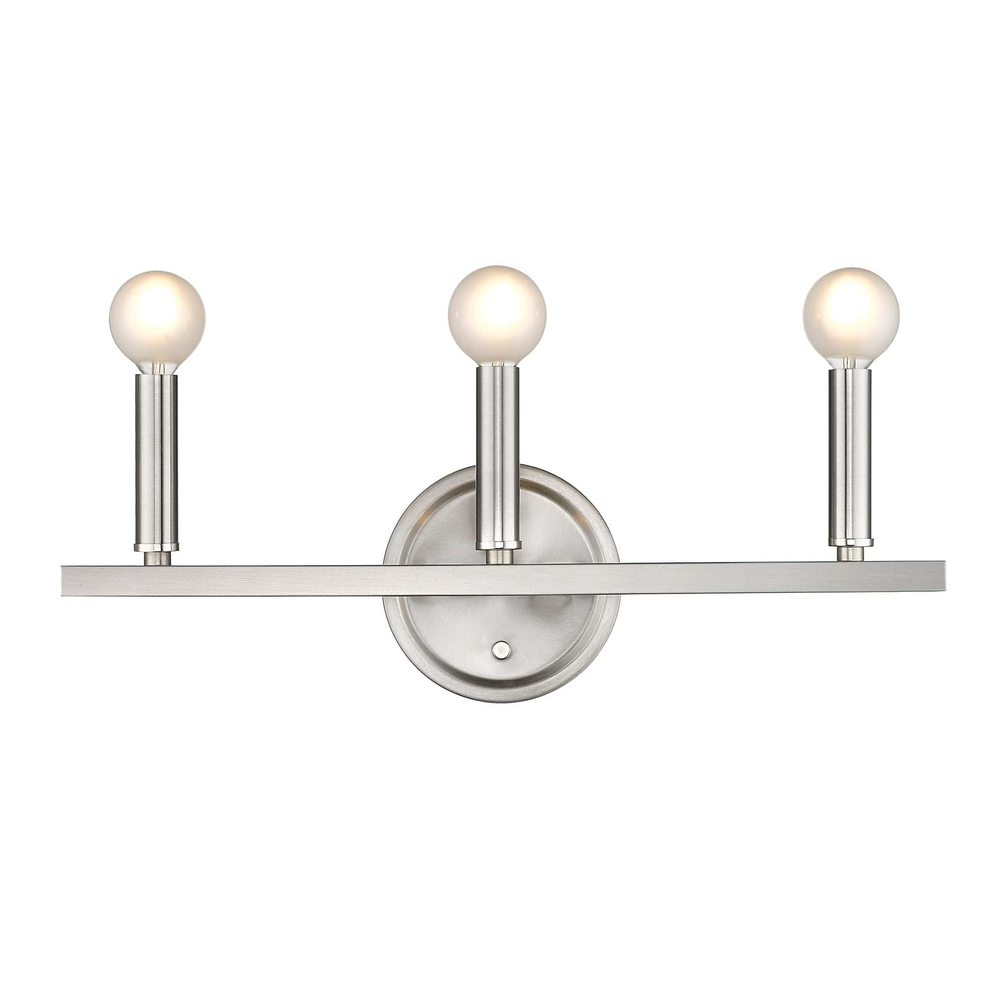 Three Light Silver Wall Sconce - Homeroots