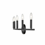 Sawyer 5-Light Matte Black Vanity - Homeroots - Flyclothing LLC