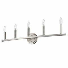 Sawyer 5-Light Satin Nickel Vanity - Homeroots