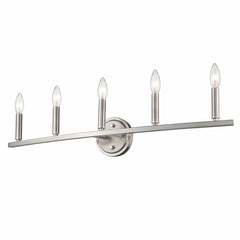 Sawyer 5-Light Satin Nickel Vanity - Homeroots