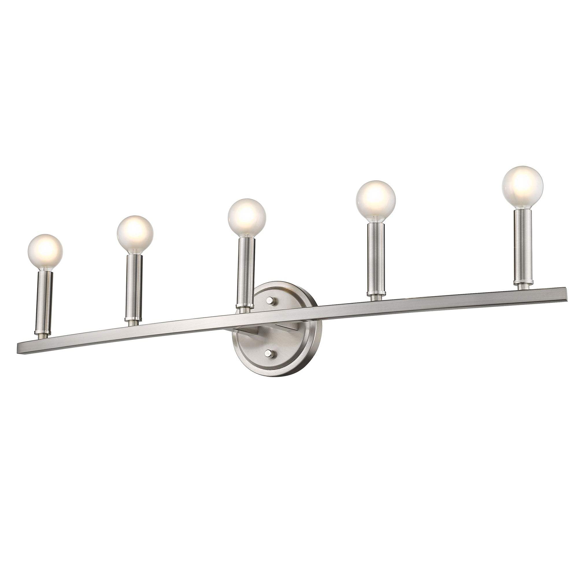 Sawyer 5-Light Satin Nickel Vanity - Homeroots - Flyclothing LLC