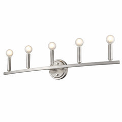 Sawyer 5-Light Satin Nickel Vanity - Homeroots