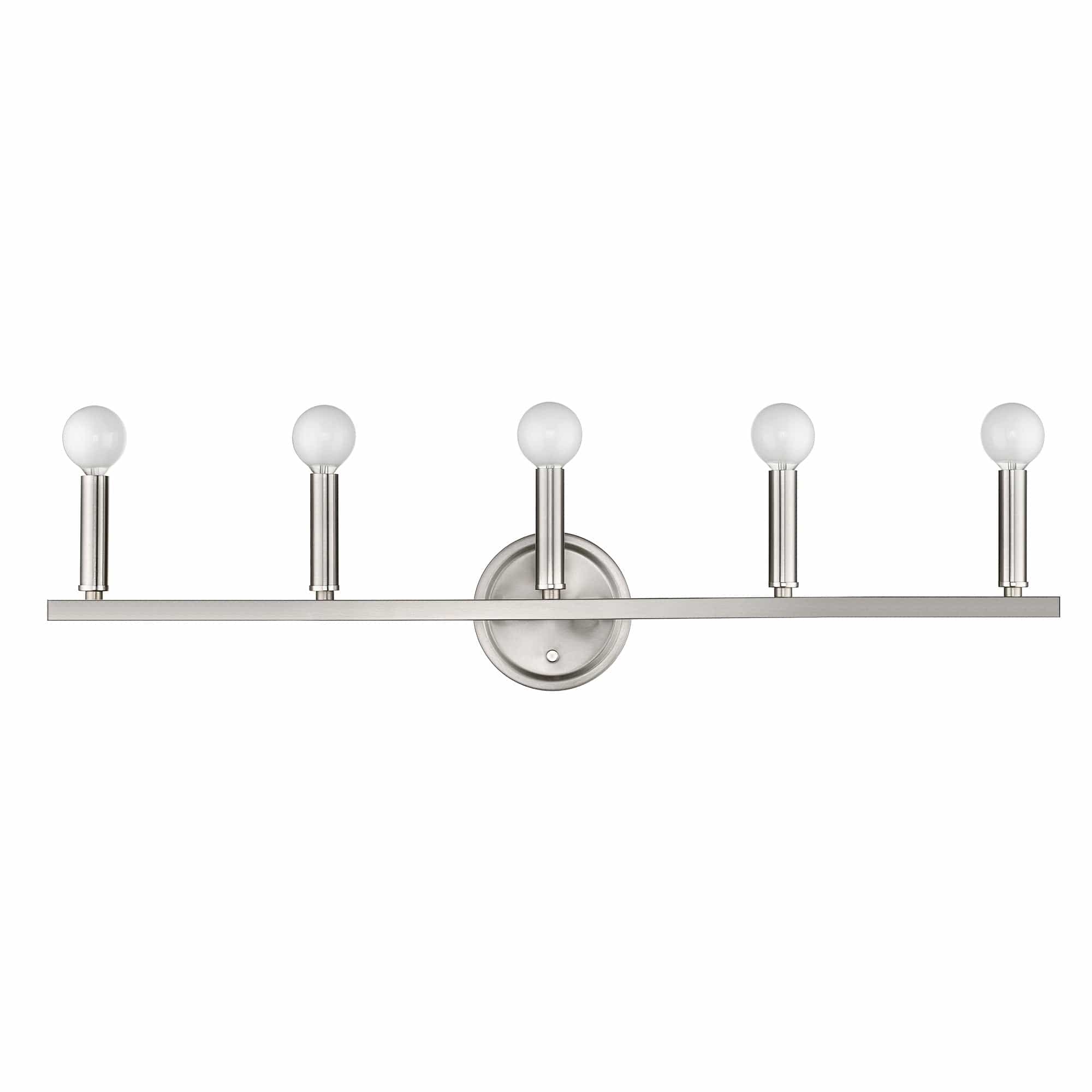 Sawyer 5-Light Satin Nickel Vanity - Homeroots