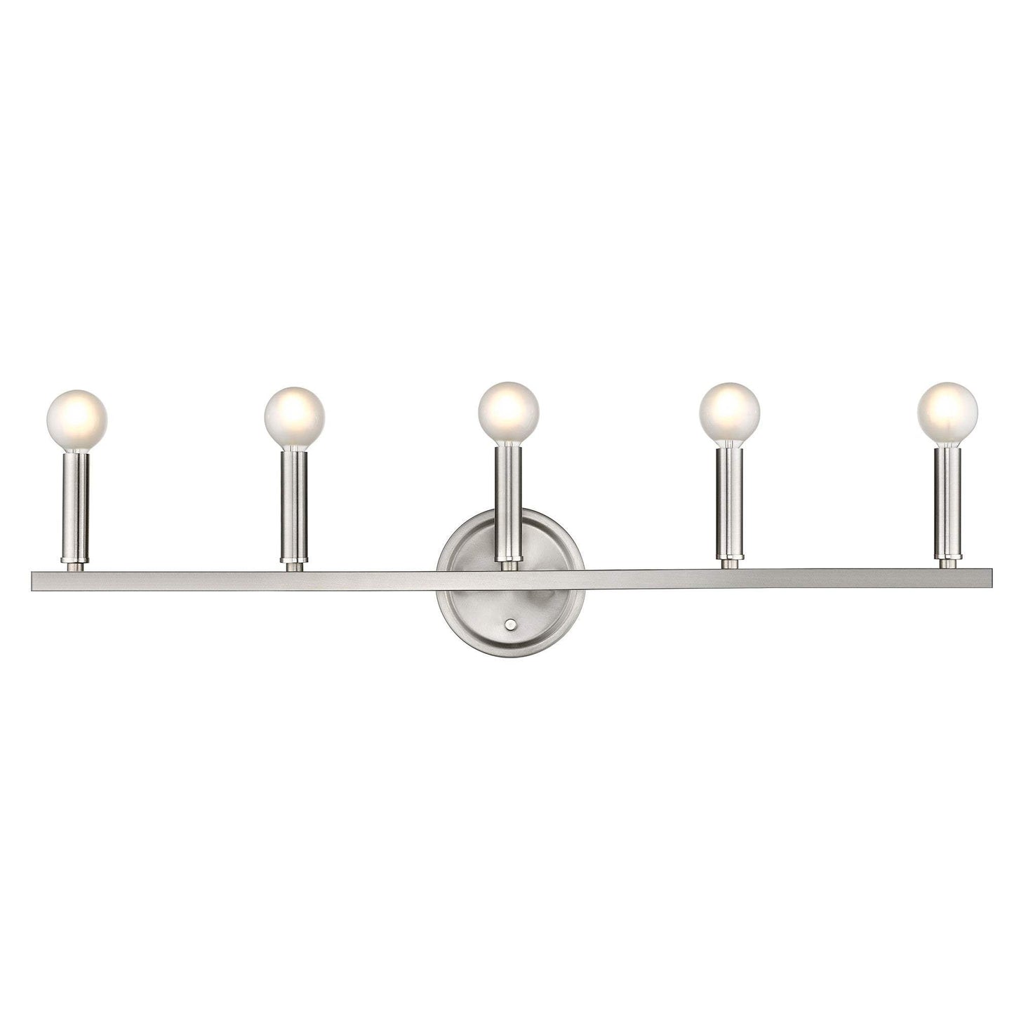 Sawyer 5-Light Satin Nickel Vanity - Homeroots - Flyclothing LLC