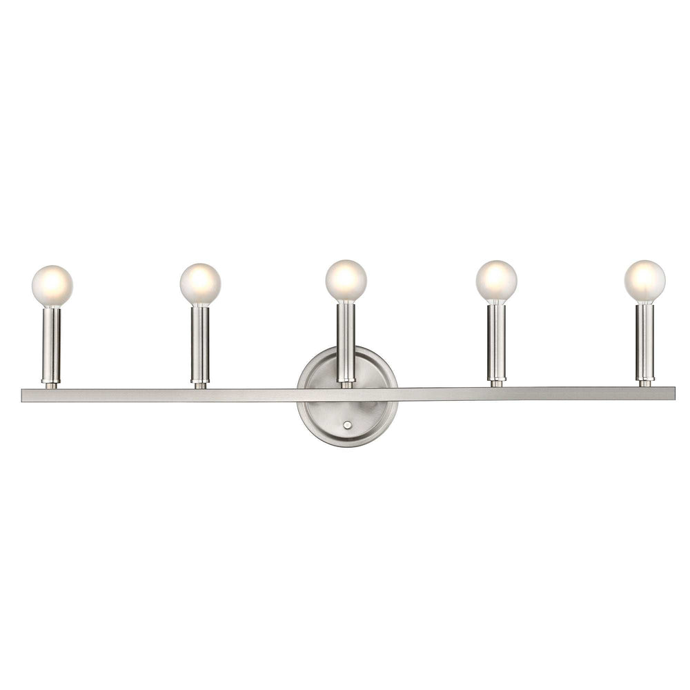 Sawyer 5-Light Satin Nickel Vanity - Homeroots - Flyclothing LLC
