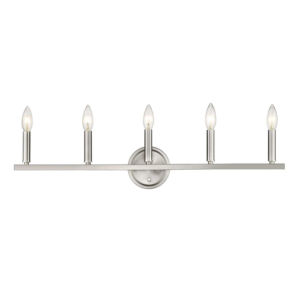 Sawyer 5-Light Satin Nickel Vanity - Homeroots - Flyclothing LLC