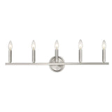 Sawyer 5-Light Satin Nickel Vanity - Homeroots - Flyclothing LLC