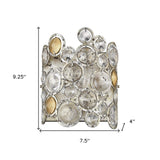 Vitozzi 1-Light Antique Silver Leaf Sconce - Homeroots - Flyclothing LLC