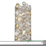 Vitozzi 2-Light Antique Silver Leaf Sconce - Homeroots