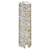 Vitozzi 3-Light Antique Silver Leaf Sconce - Homeroots - Flyclothing LLC