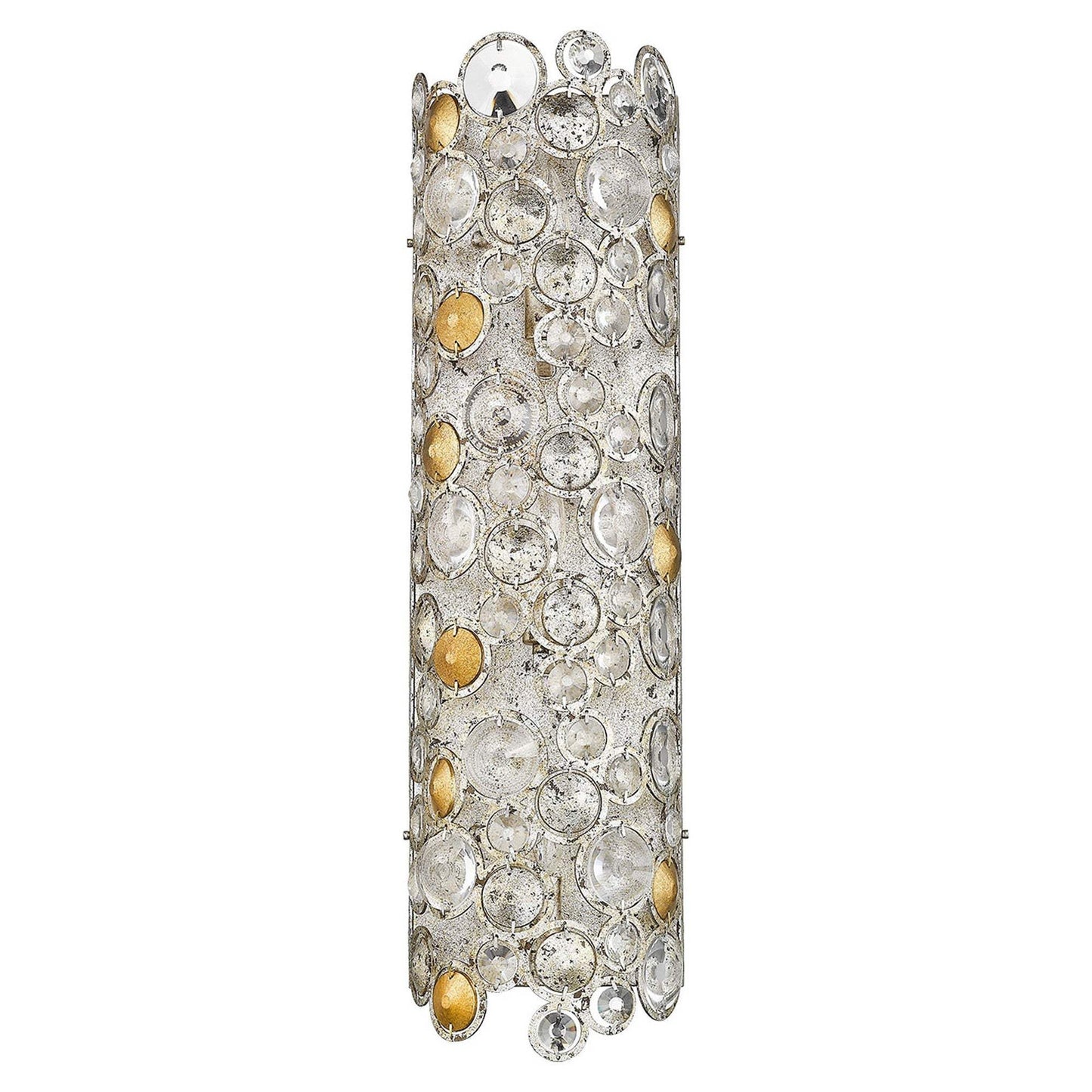 Vitozzi 3-Light Antique Silver Leaf Sconce - Homeroots - Flyclothing LLC