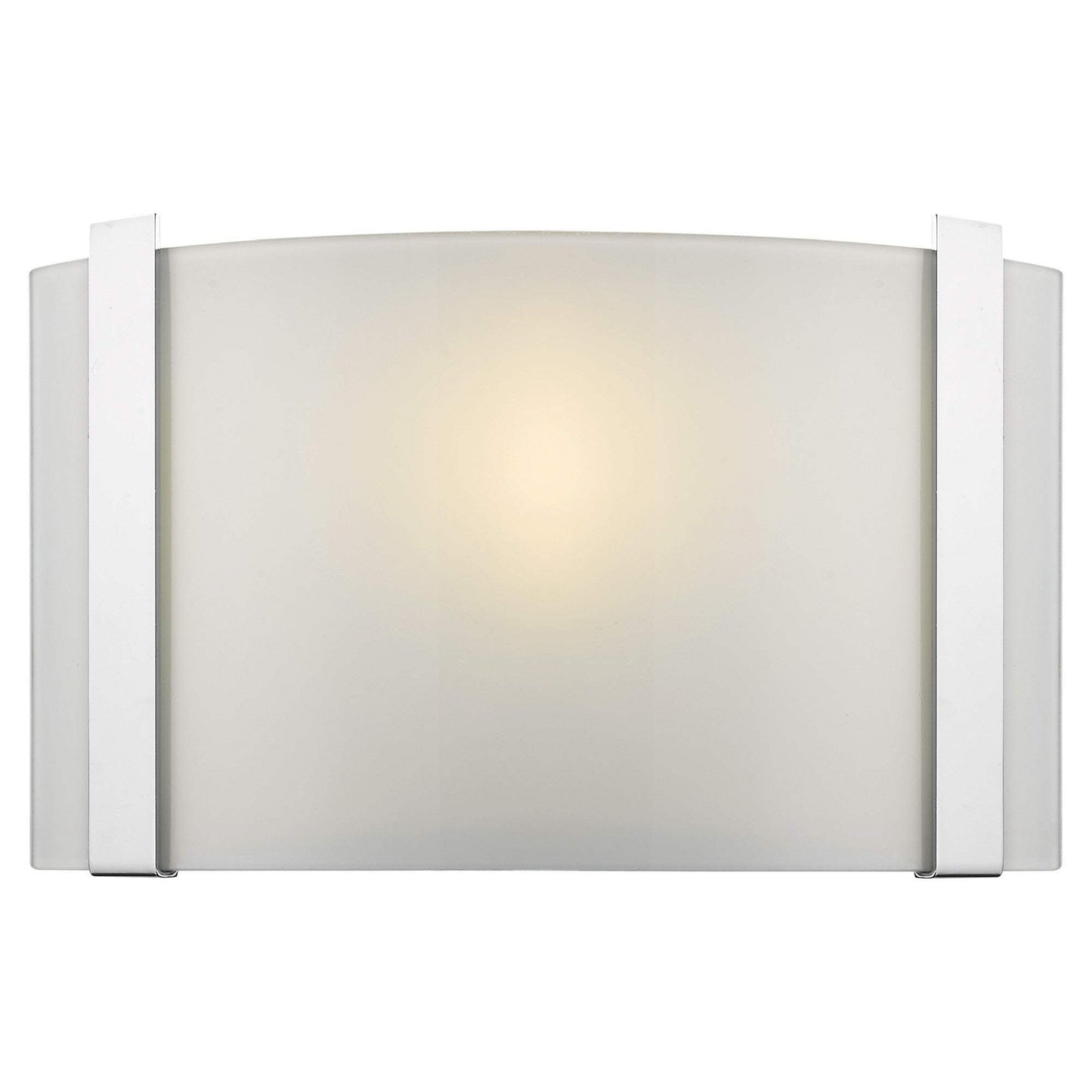 Polished Chrome Wall Sconce with Frosted Glass Shade - Homeroots - Flyclothing LLC