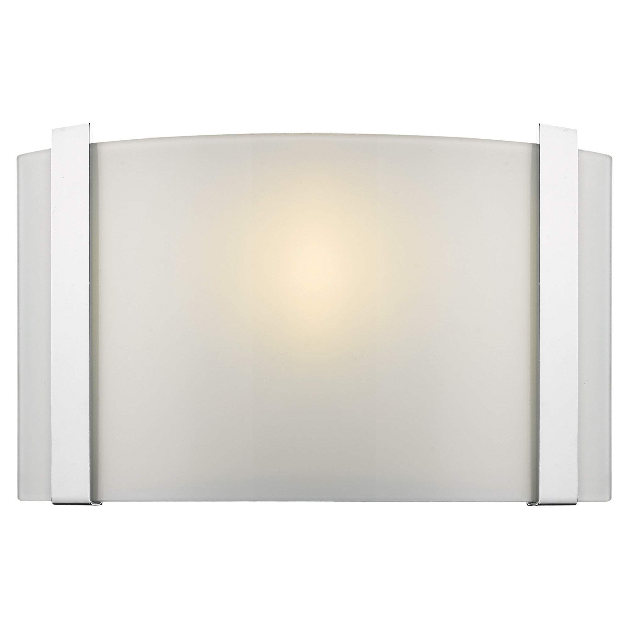 Polished Chrome Wall Sconce with Frosted Glass Shade - Homeroots - Flyclothing LLC