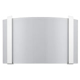 Polished Chrome Wall Sconce with Frosted Glass Shade - Homeroots - Flyclothing LLC