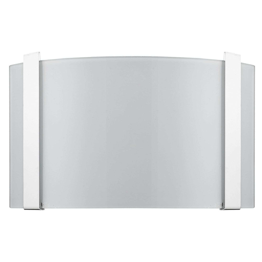 Polished Chrome Wall Sconce with Frosted Glass Shade - Homeroots - Flyclothing LLC